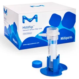 Milliflip™ filter, Non-sterile Vacuum Filtration Unit, 0.45 µm PVDF