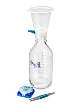 MILLICUP™-FLEX, 47mm Disposable Filtration Kit; Nonsterile, Solvent-Resistant; Semi-reusable support