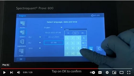 Just prove it with your Spectroquant prove photometer date and time setting vimeo