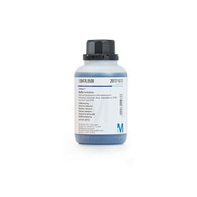 Buffer  solution  (boric  acid/potassium  chloride/sodium  hydroxide),  coloured:  blue   trace