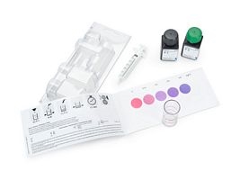 Phosphate  Test  in  freshwater  and  seawater  Method:  colorimetric  with  colour  card  0.25