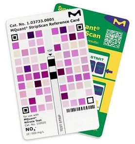 StripScan Reference Card for the measurement of MQuant® Nitrate Test, Cat. No.110020 MQuant®